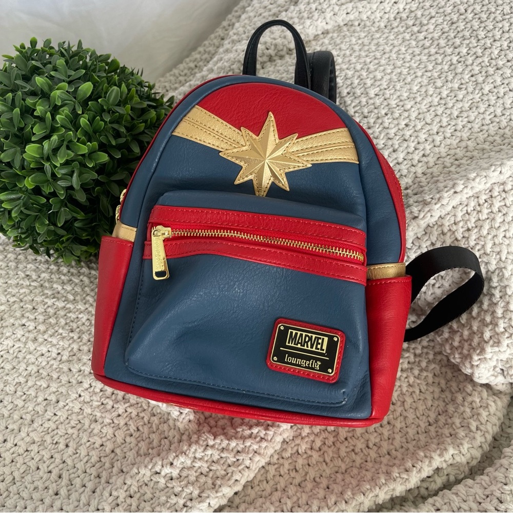 Marvel Red and Blue Backpack with Logo Lining